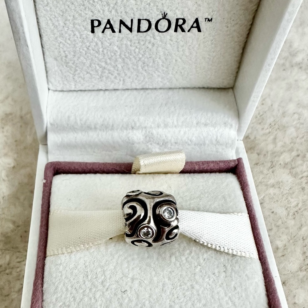 PANDORA Day Dream Charm with Clear CZ 925 Sterling Silver